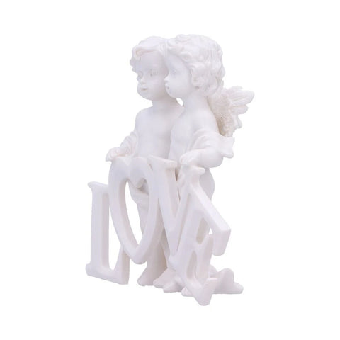 Cherub Couple Standing with Love Figurine 10 cm