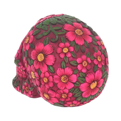 Nemesis Now Sugar Blossom Pink Skull 14.5cm