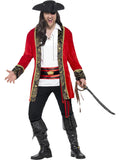 Curves Pirate Captain Costume, Red