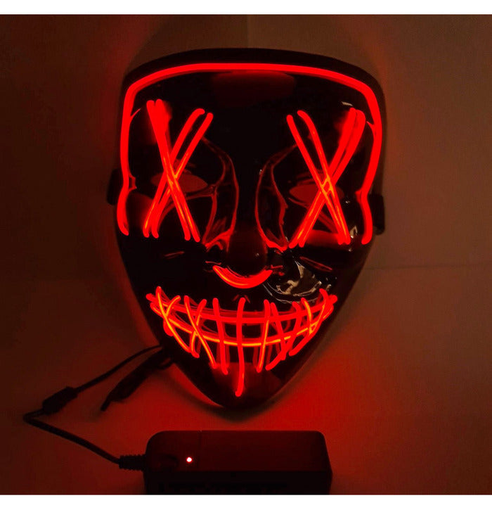 Stylex Party LED Stitches Mask, Red