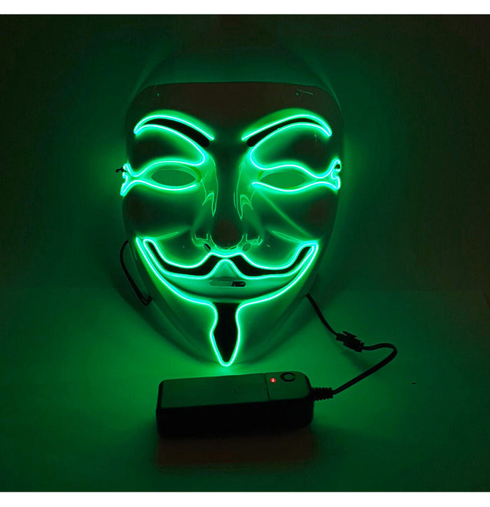 Stylex Party Anonymous LED Mask, Green