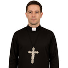 Silver Priest Cross By Stylex Party
