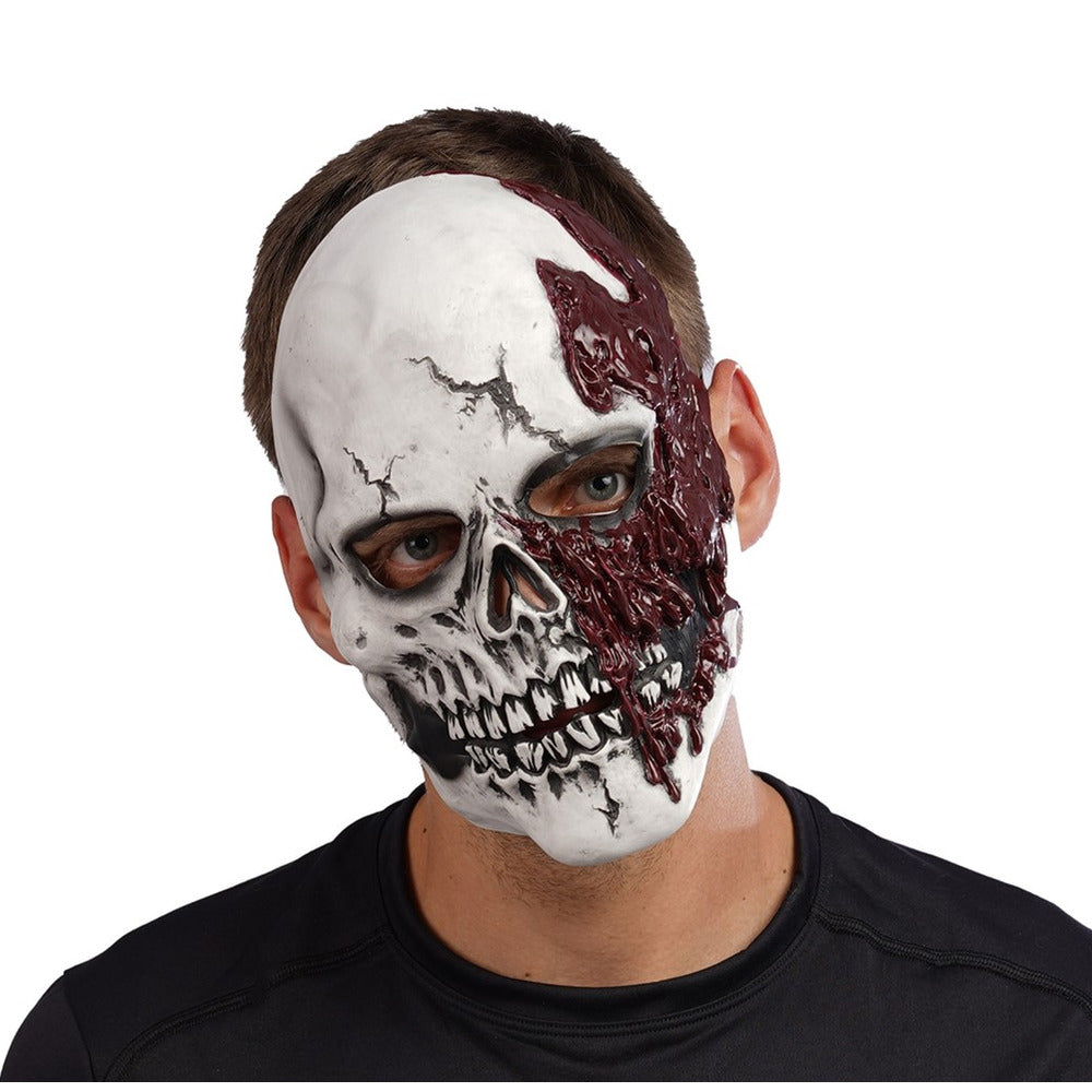 Ghostly Skull Latex Mask Stylex Party