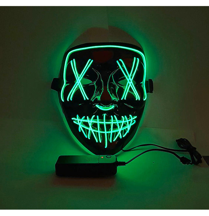 Stylex Party LED Stitches Mask, Green