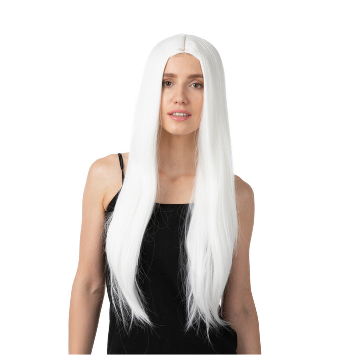 Stylex Party White Long Wig