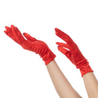 Women's Short Satin Gloves
