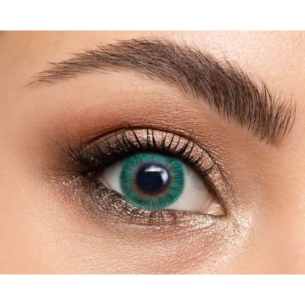 MesmerEyez Turquoise 3 Month Contact Lenses With Solution