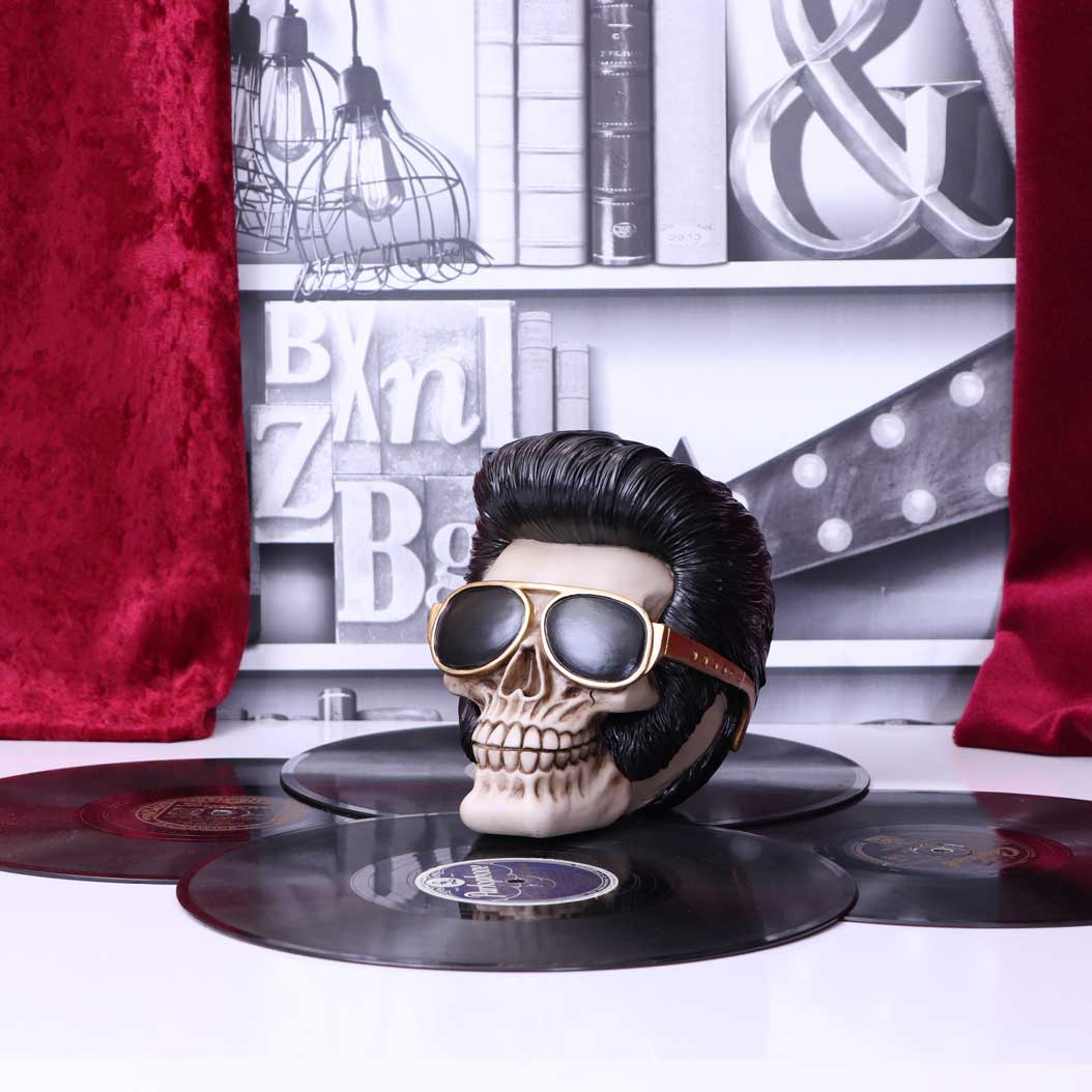 Nemesis Now Uh Huh The King Elvis Skull Figurine 17cm