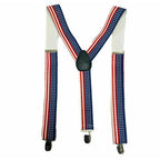 Uni-Sex Adjustable Y Back Clip-on Suspender Braces