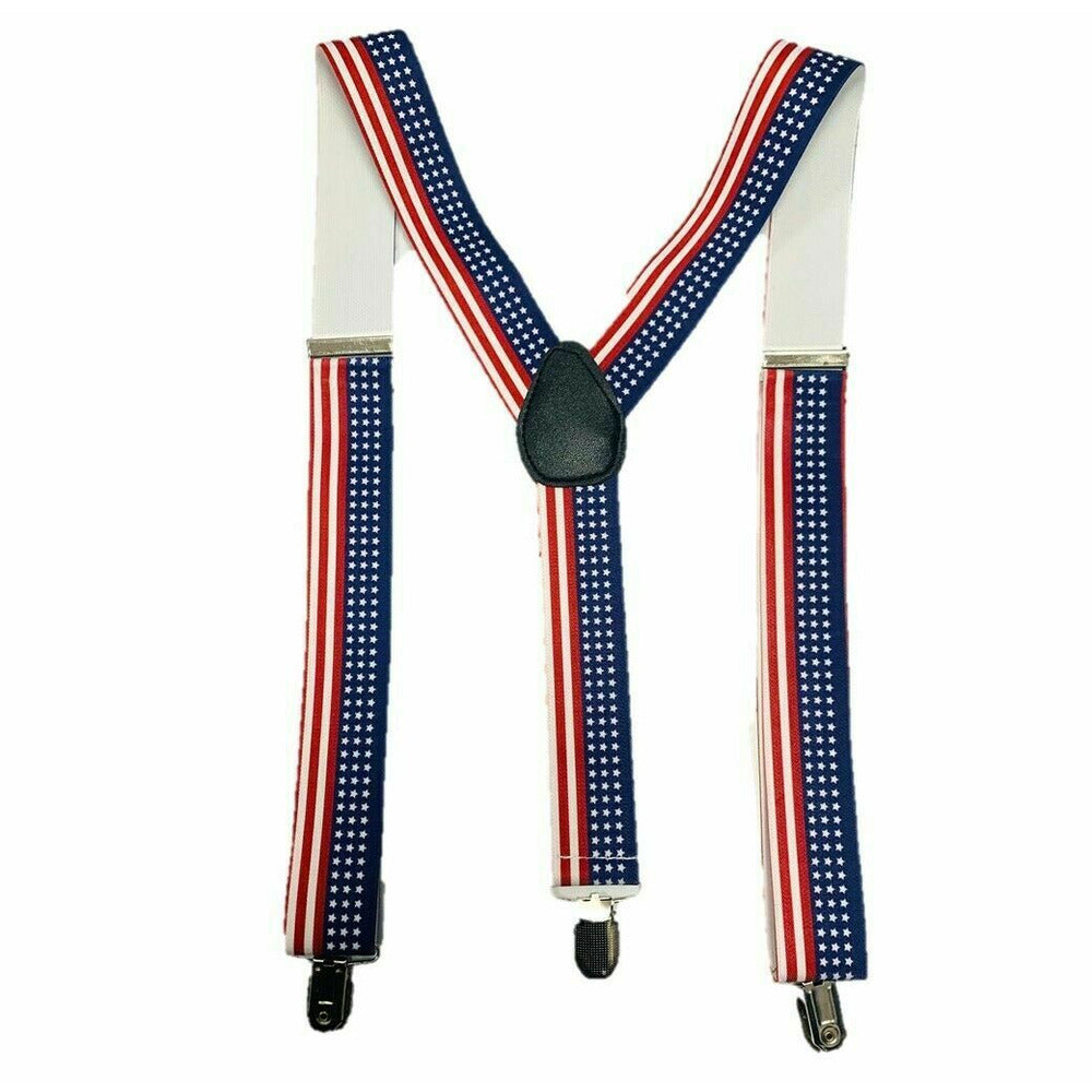 Uni-Sex Adjustable Y Back Clip-on Suspender Braces