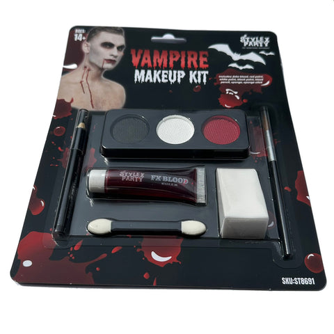 Vampire Makeup Kit Halloween Face Paint Fake Blood Special Effects
