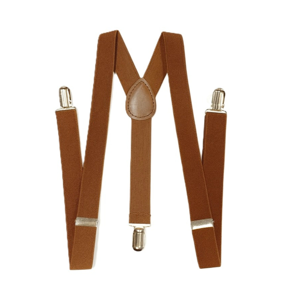 Uni-Sex Adjustable Y Back Clip-on Suspender Braces