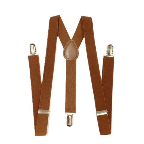 Uni-Sex Adjustable Y Back Clip-on Suspender Braces